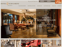 Tablet Screenshot of hotel-elbflorenz.de